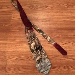 Vintage 1995 endangered species Marc Dennis Tie